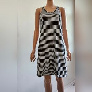 J. Crew Monochrome Striped Dress